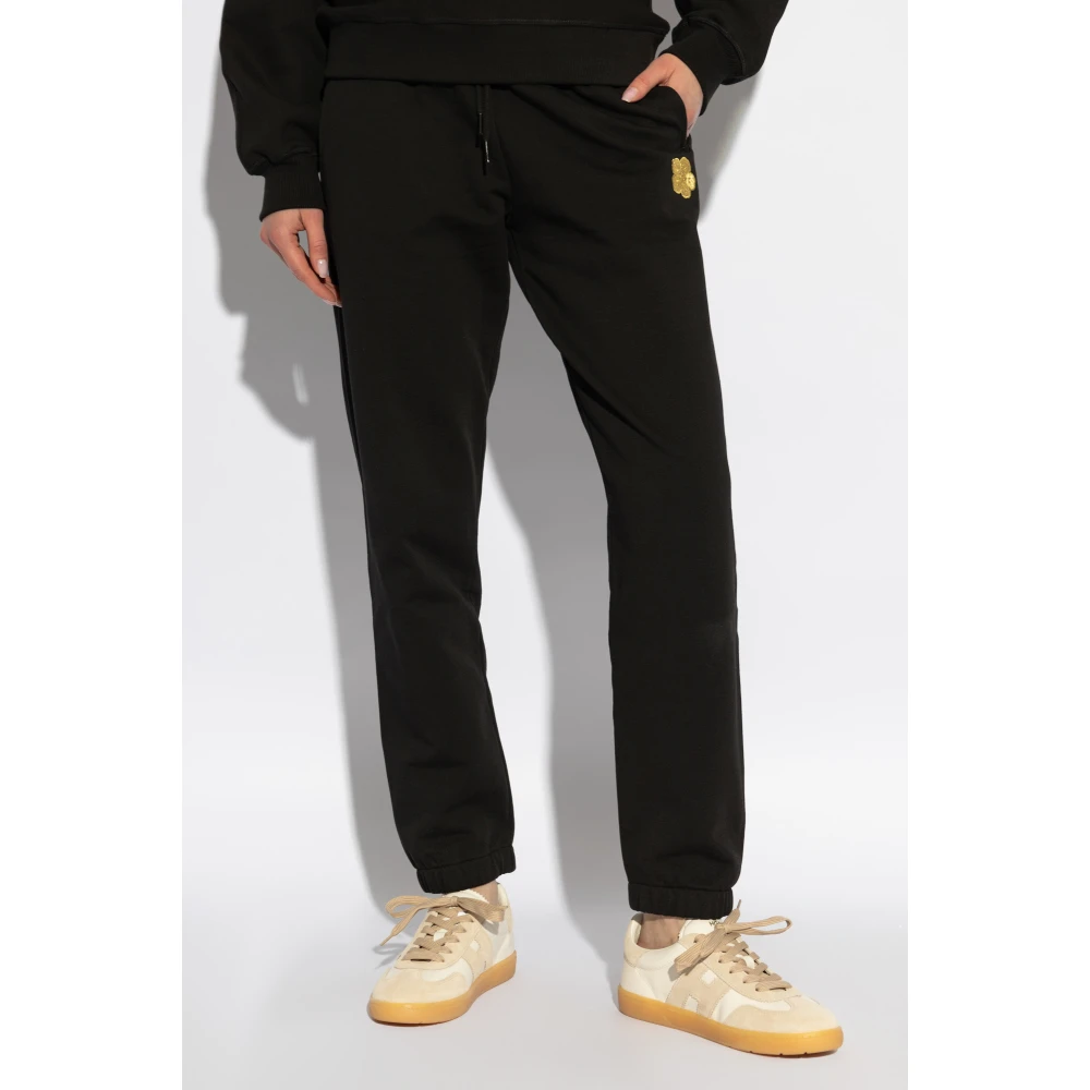 Kenzo Sweatpants met geborduurd logo Black Dames