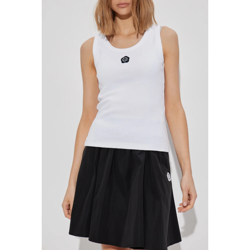 Kenzo Top met logopatch White Dames
