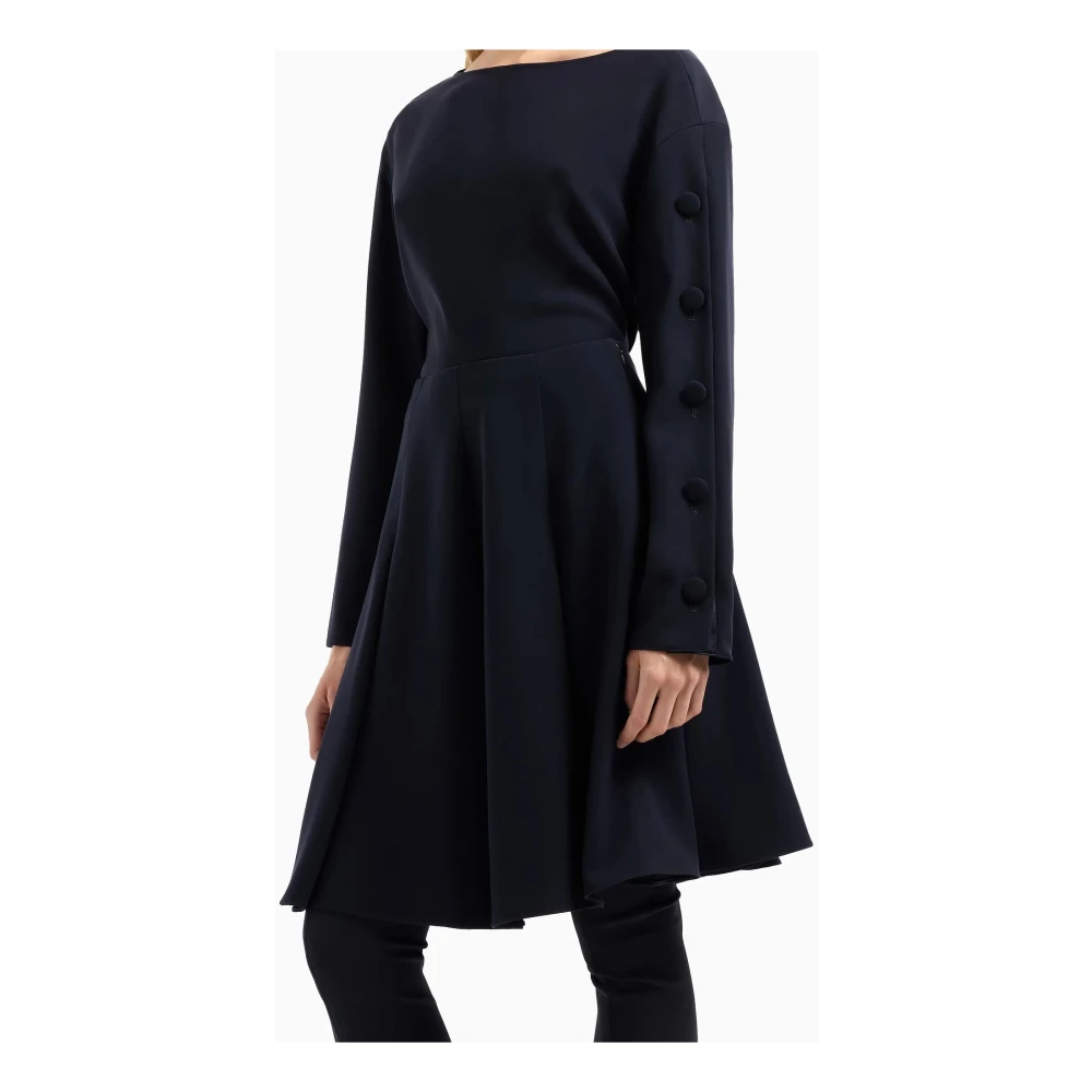 Emporio Armani Blauwe Rok Ottoman Stijl Blue Dames