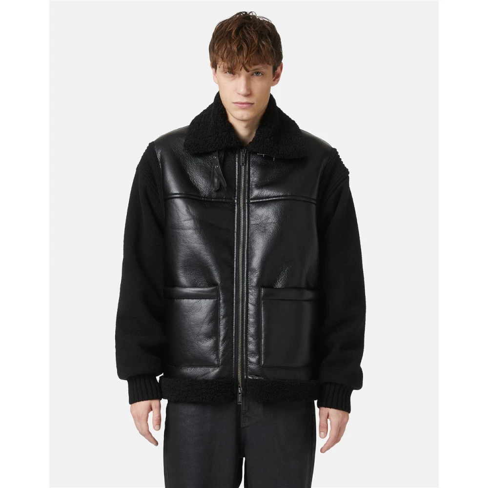 Iceberg Zwarte eco-schapenvachtjas Black Heren