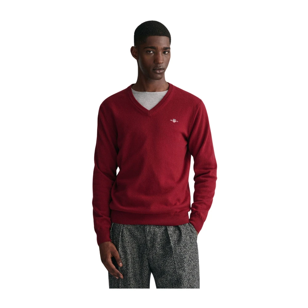 Knitwear > V-neck Knitwear - - Gant - Modalova