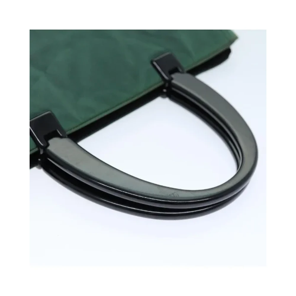 Prada Vintage Pre-owned Nylon handbags Green Dames