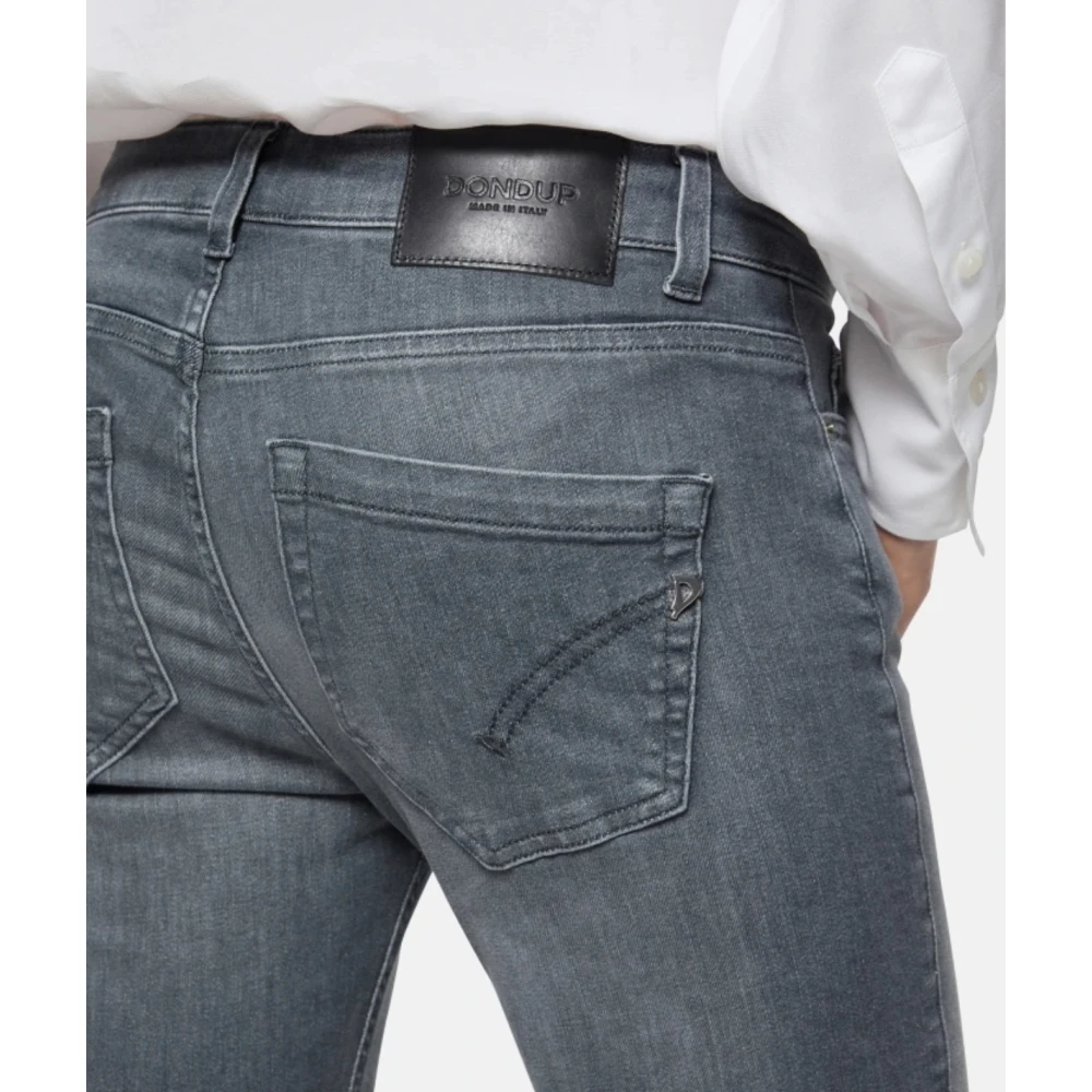 Dondup Skinny Fit Denim Jeans Gray Dames