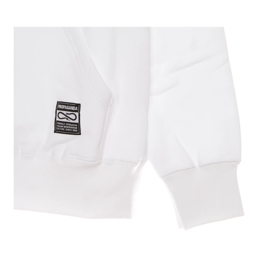 Propaganda Witte hoodie met trekkoord capuchon White Heren
