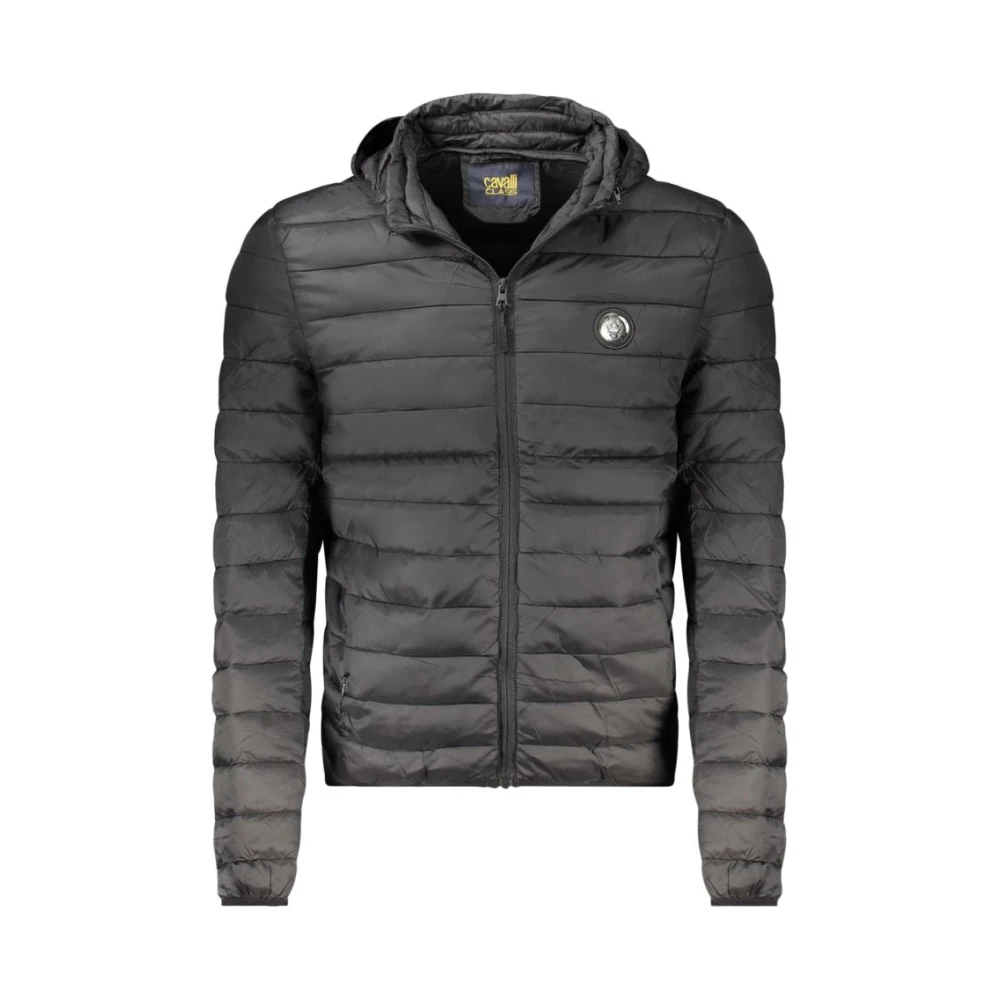Cavalli Class Men's Black Hooded Jacket