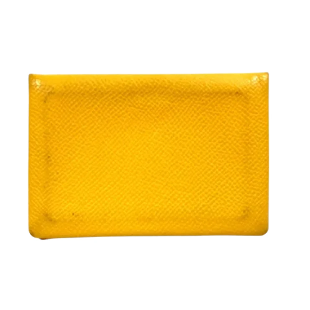 Hermès Vintage Pre-owned Leather home-office Yellow Dames