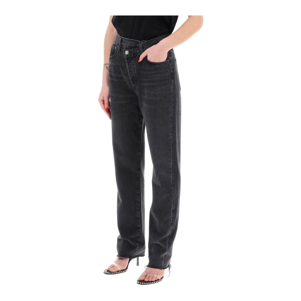Agolde Slim-fit Jeans Black Dames