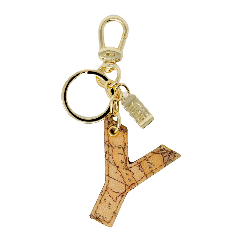 Alviero Martini 1a Classe Y Kaart Sleutelhanger Beige Dames