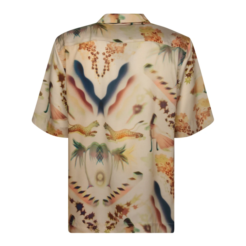 PS By Paul Smith Exotisch Print Korte Mouw Shirt Multicolor Heren