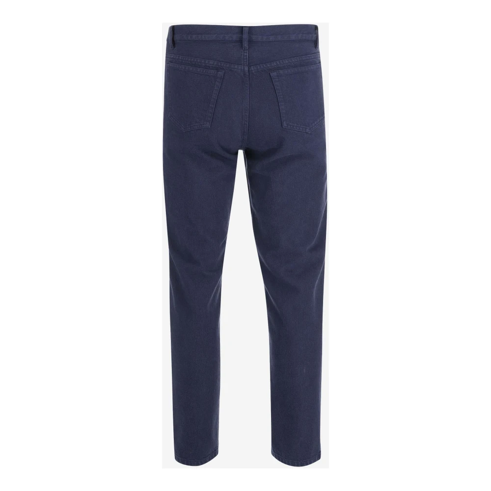 A.p.c. Navy Katoen Denim Jeans Klassieke Stijl Blue Heren