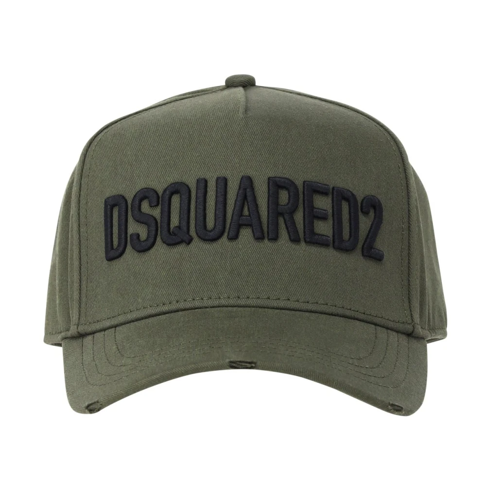 Dsquared2 Logo Cap met Verstelbare Band Green Heren