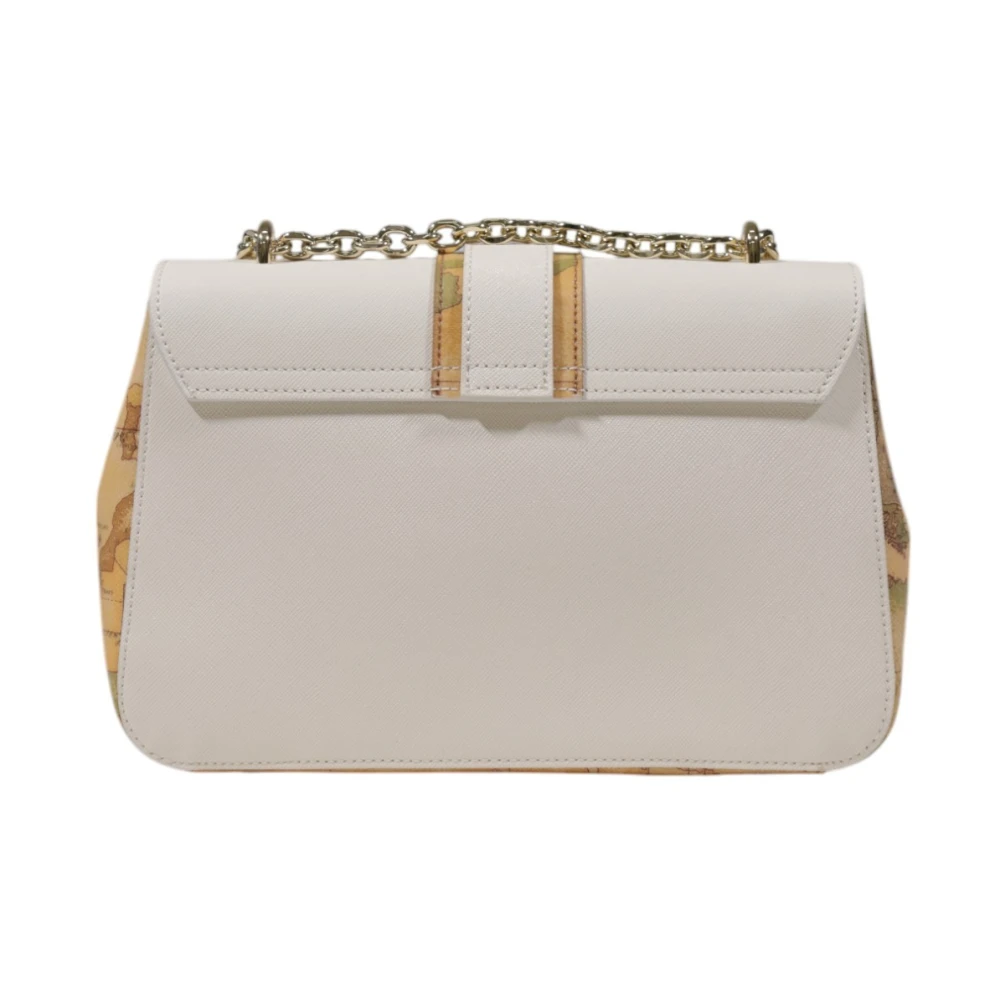 Alviero Martini 1a Classe Beige Schoudertas Met Kliksluiting Beige Dames