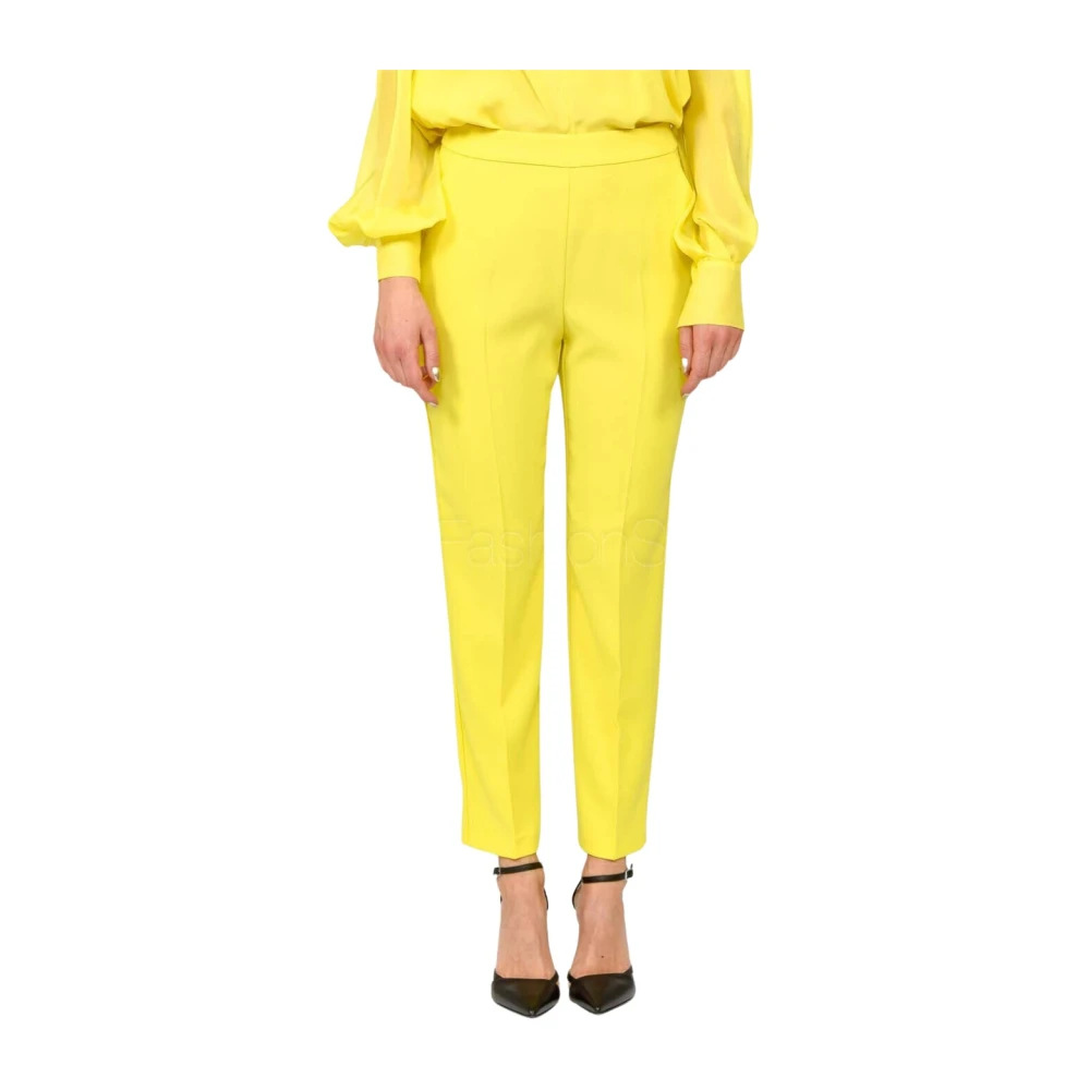 Pinko Slim-fit Trousers Yellow Dames