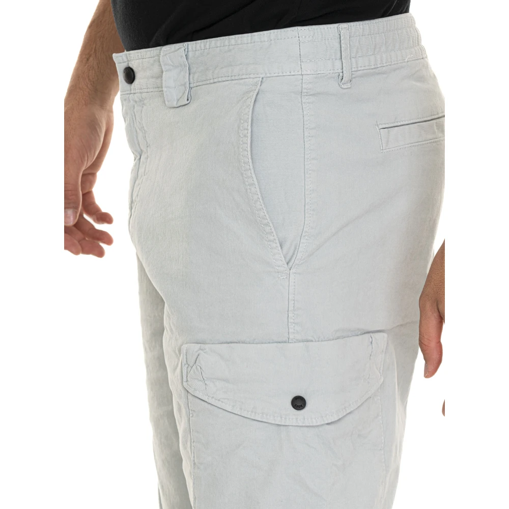 Boss Sista-Cargo Slim-fit Cargo Broek White Heren