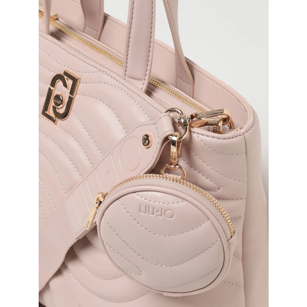 Liu Jo Roze Gewatteerde Handtas met Ritssluiting Pink Dames
