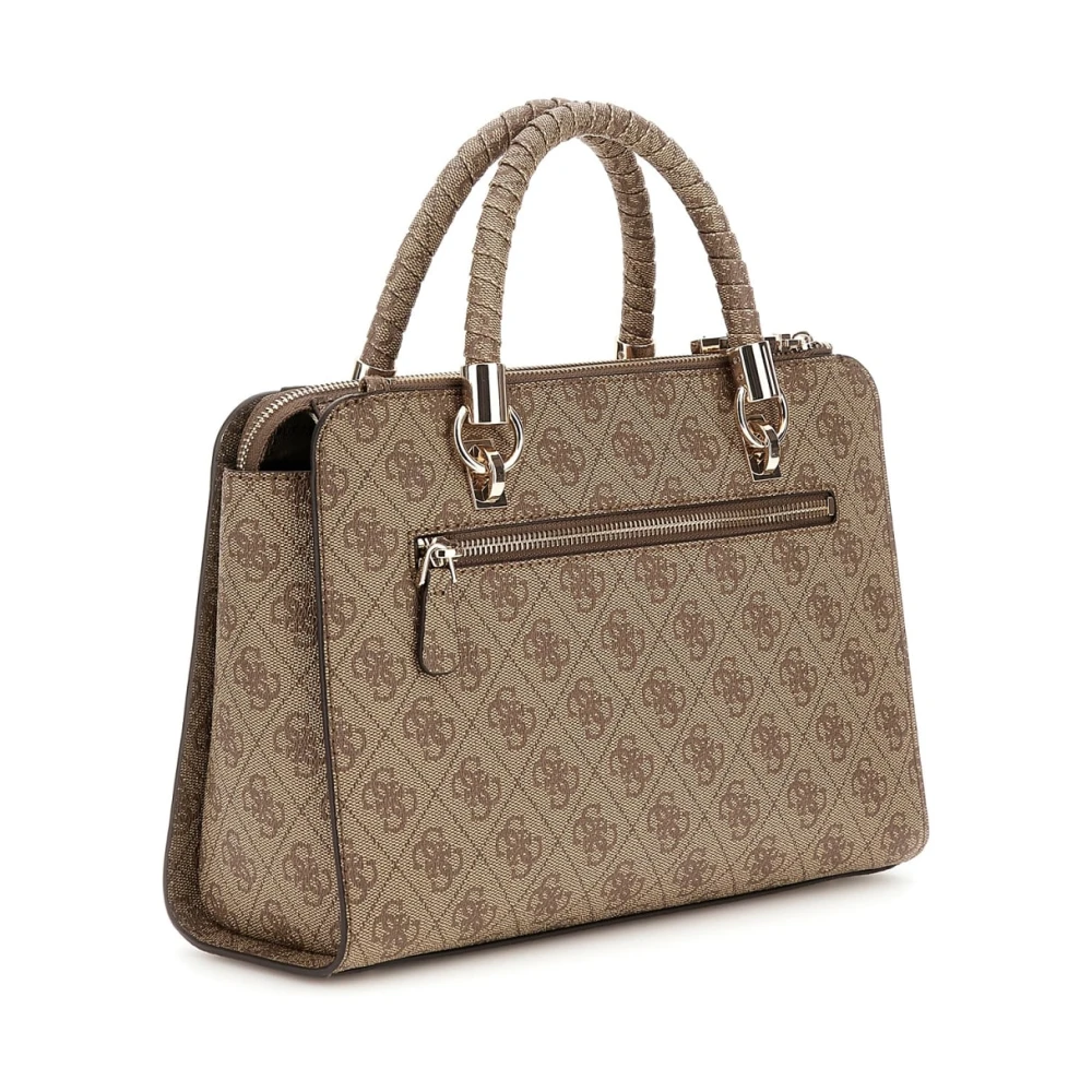 Guess Latte Logo Brown Schoudertas Brown Dames