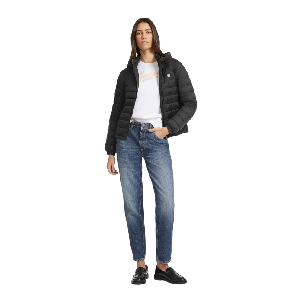 Guess Korte Pufferjas Black Dames