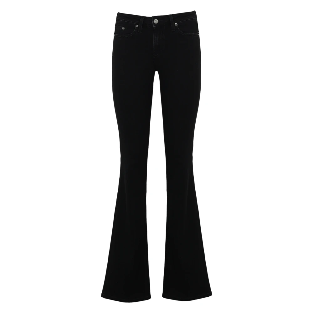 Roy Roger's Zwarte Flared Jeans Black Dames