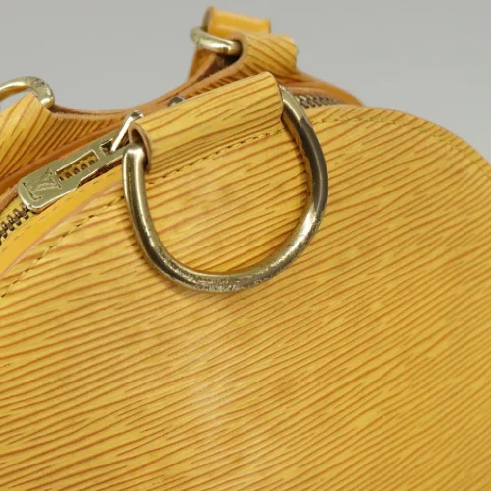 Louis Vuitton Vintage Pre-owned Leather backpacks Yellow Dames