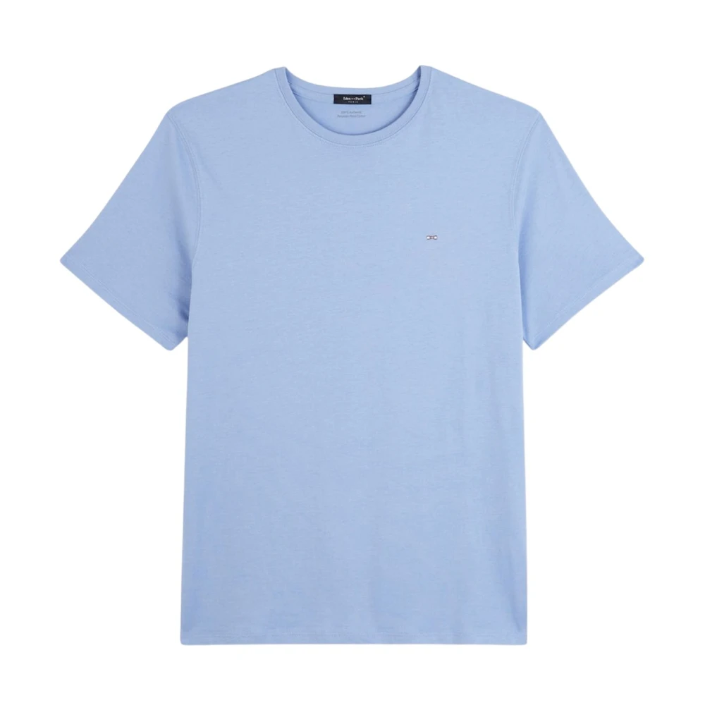 Eden Park Kortärmad Pima Bomull T-shirt Blue, Herr