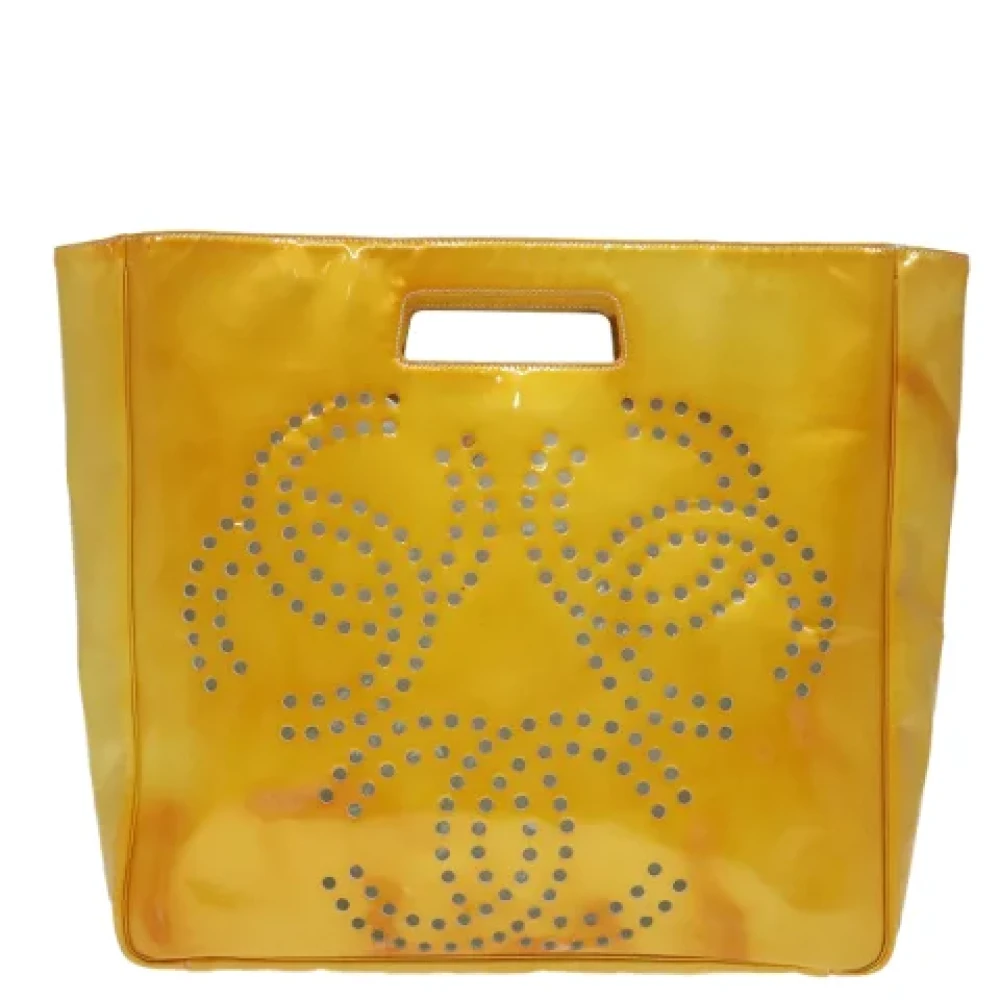 Chanel Vintage Pre-owned Leather chanel-bags Yellow Dames