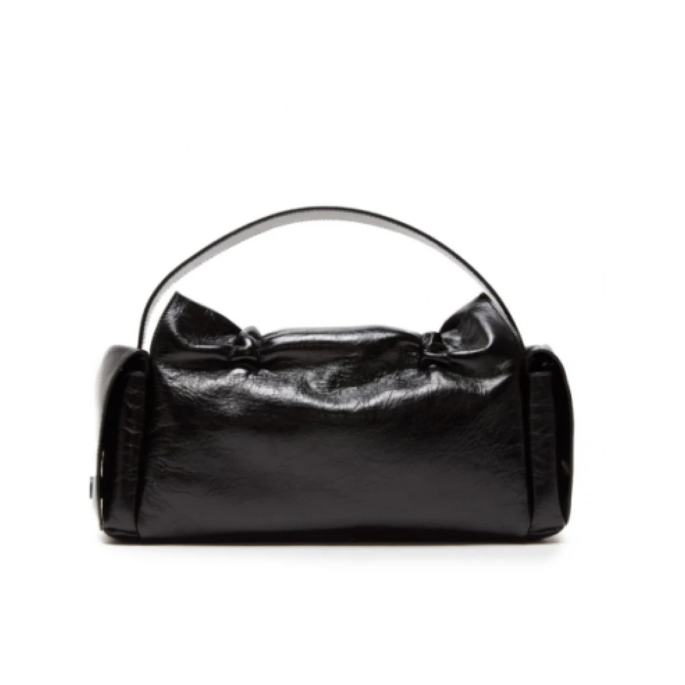 Acne Studios Zwarte Multi-Pocket Knoop Tas Black Dames