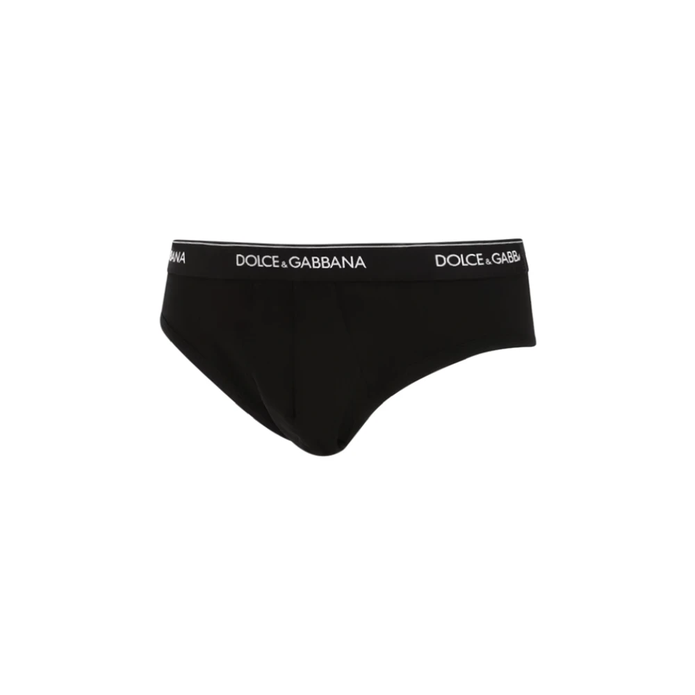 Dolce & Gabbana Mannelijk Zwart Ondergoed Heren, Xl, Brando 2-Pack Stijlvol Set
