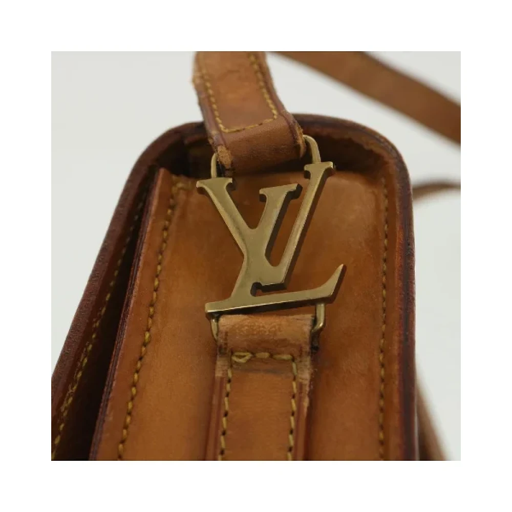 Louis Vuitton Vintage Beige Nomade Leren Clutch Planner Brown Dames