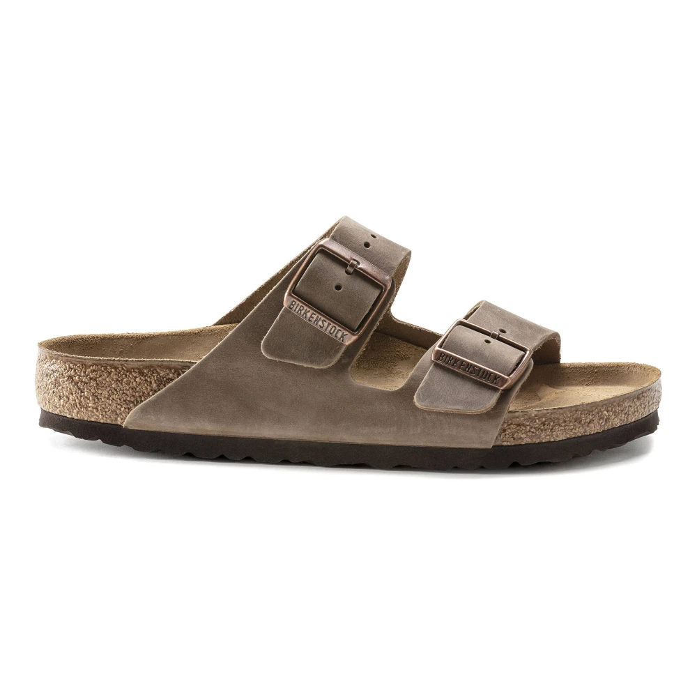 Birkenstock Lätt Bekväma Läder Sandaler Brown, Herr