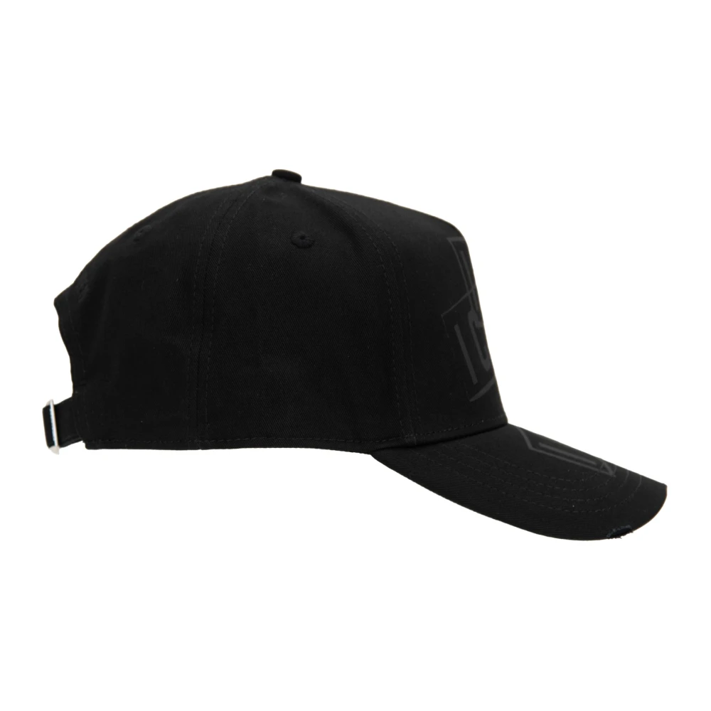 Dsquared2 Iconische Baseballpet met Gesp Sluiting Black Unisex