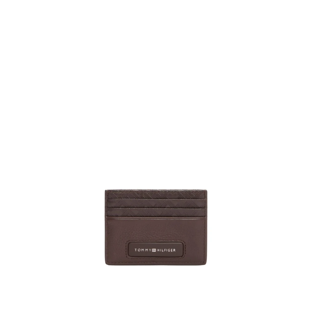 Tommy Hilfiger Bruin Leren Portemonnees Brown Heren