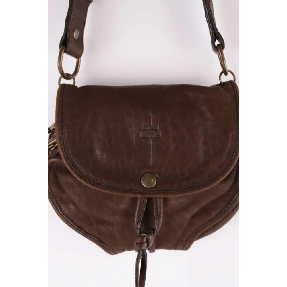 Jérôme Dreyfuss Pre-owned Canvas shoulder-bags Brown Dames