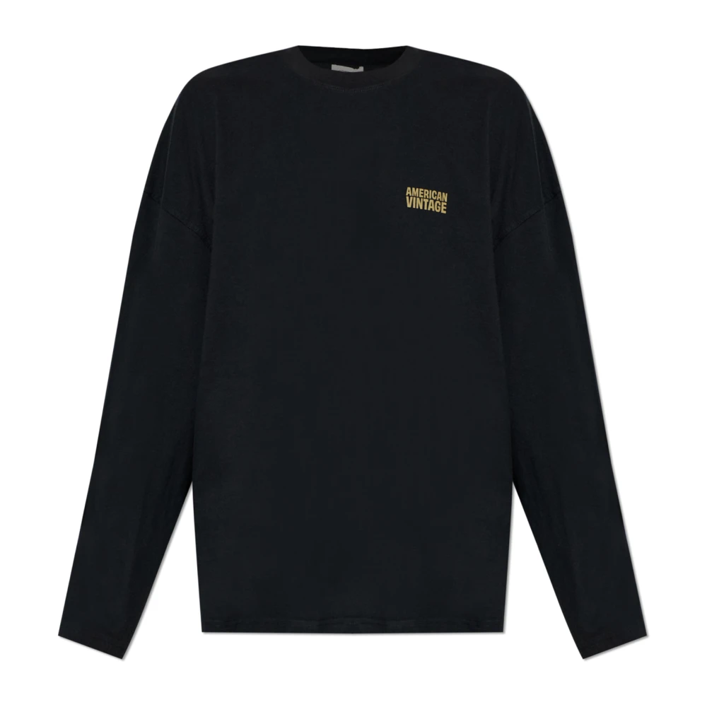American Vintage Herren Schwarz Oberteile, K, Xlgröße: