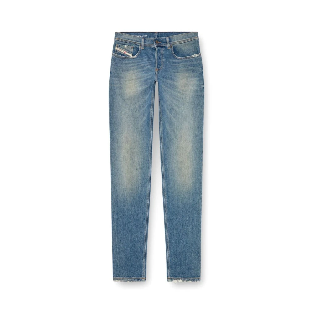 Diesel Mannelijk Blauw Jeans Heren, W33, Leer, Slim-Fit Jeans
