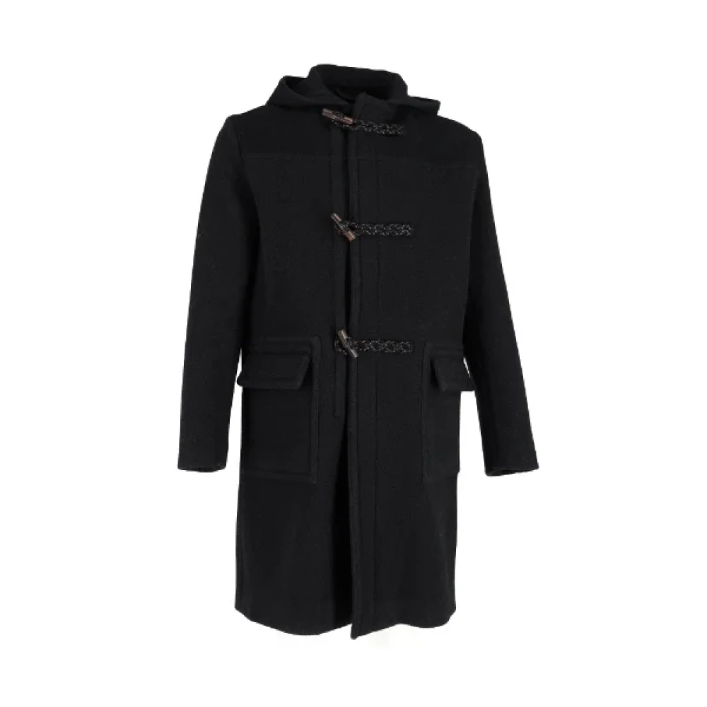 Gucci Vintage Pre-owned Wool outerwear Black Dames