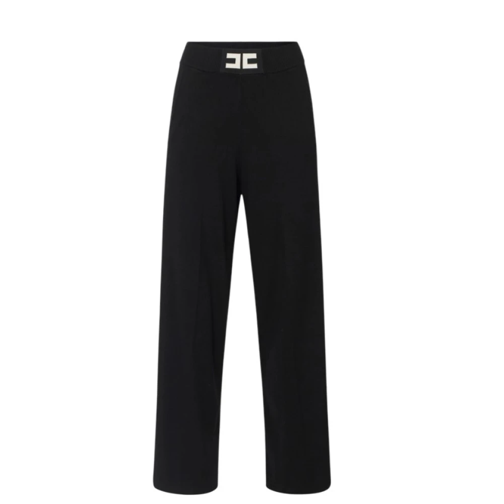Trousers > Wide Trousers - - Elisabetta Franchi - Modalova