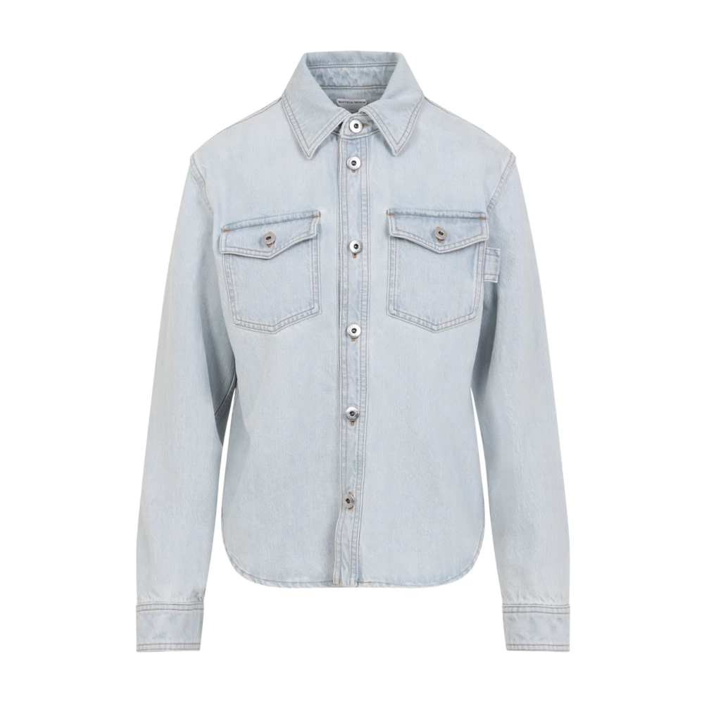 Bottega Veneta Blauwe Jas voor Vrouwen Blue Dames