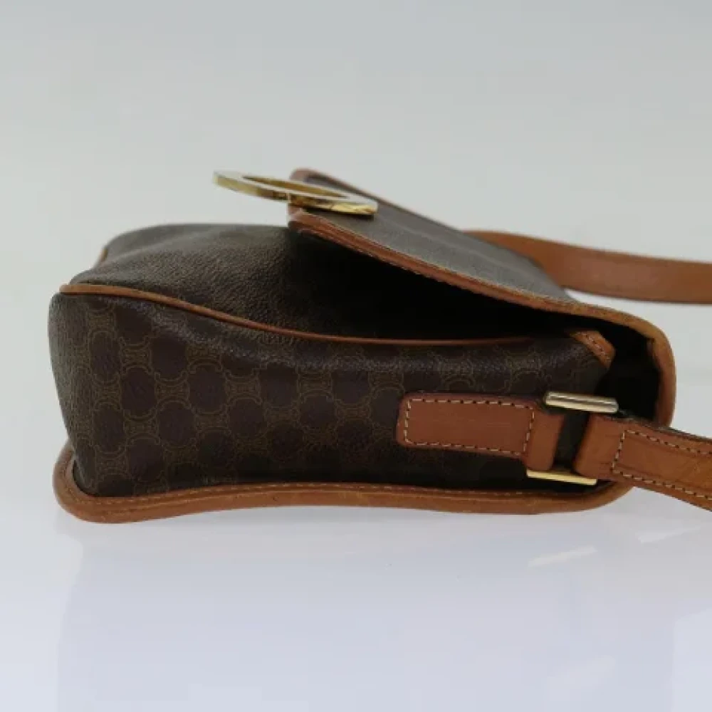 Celine Vintage Pre-owned Canvas shoulder-bags Brown Dames