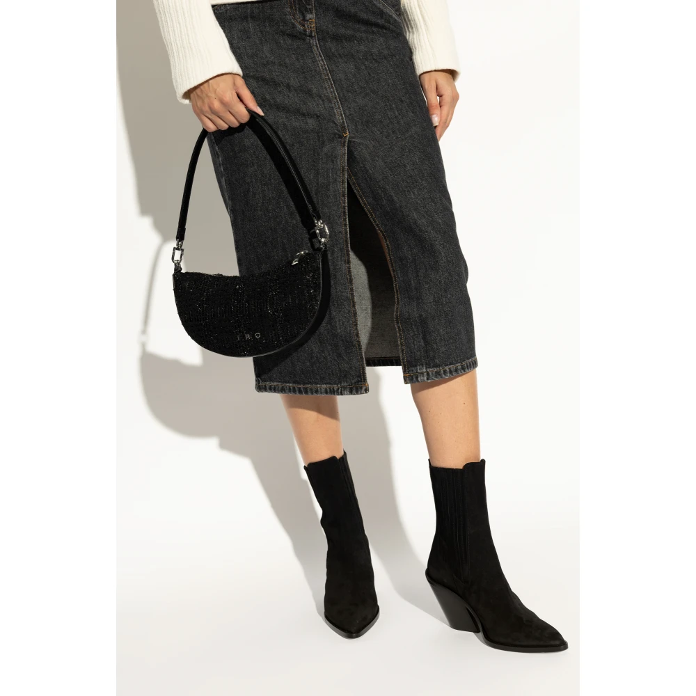 IRO Schoudertas Iri Arc Black Dames