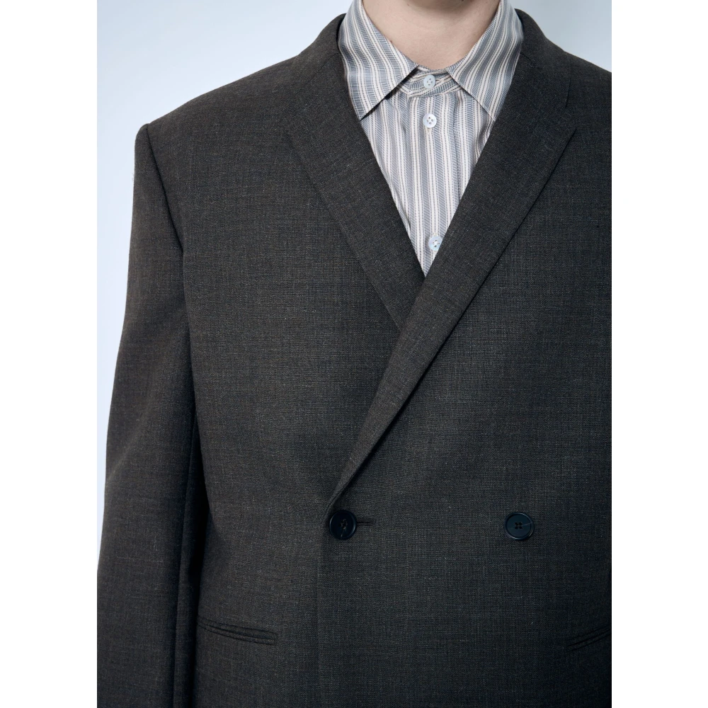 The Row Wollen Single-Breasted Blazer Brown Heren