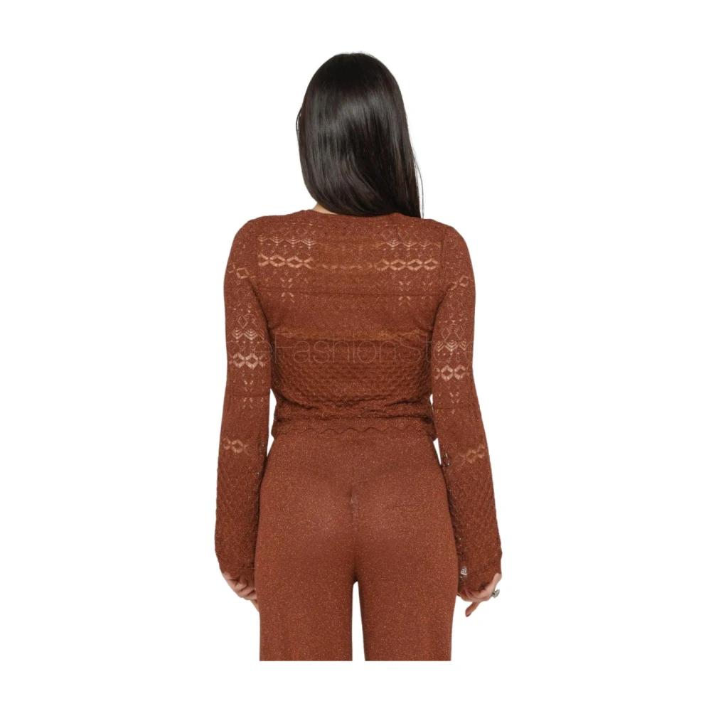 Akep Kant Punt Cover-Up Jas Brown Dames