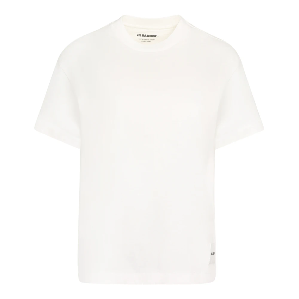 Jil Sander Set van drie katoenen T-shirts White Dames