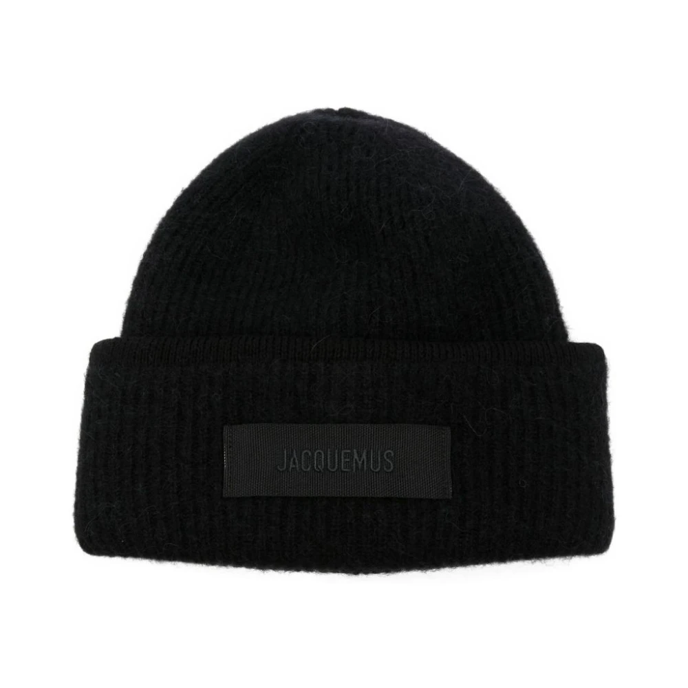 Jacquemus Donna Nero The Gros Grain Beanie