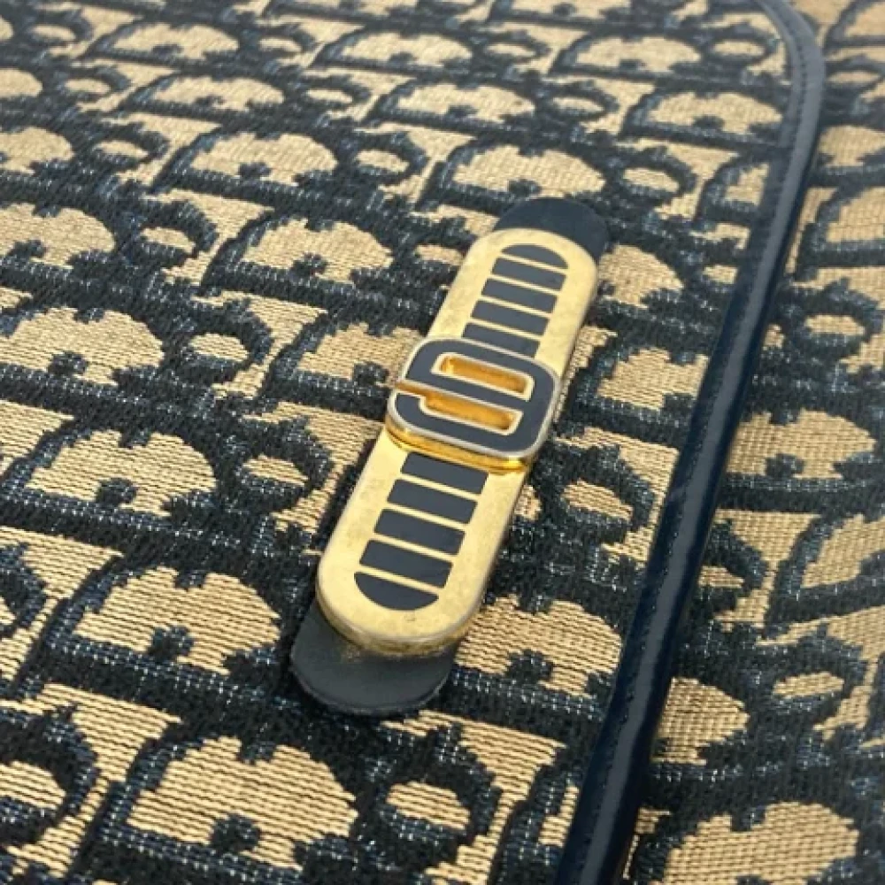 Dior Vintage Pre-owned Cotton dior-bags Beige Dames