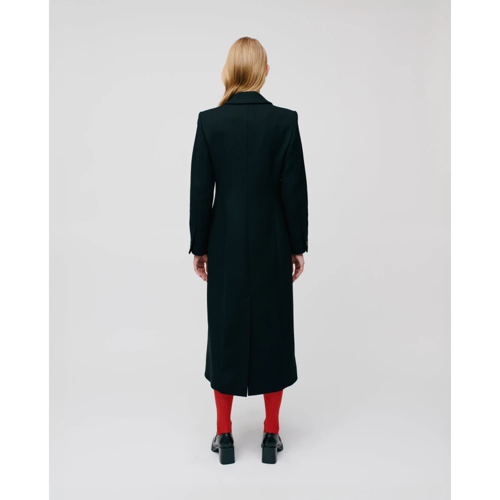 IVY OAK Vrouwelijke Wollen Jas Black Dames