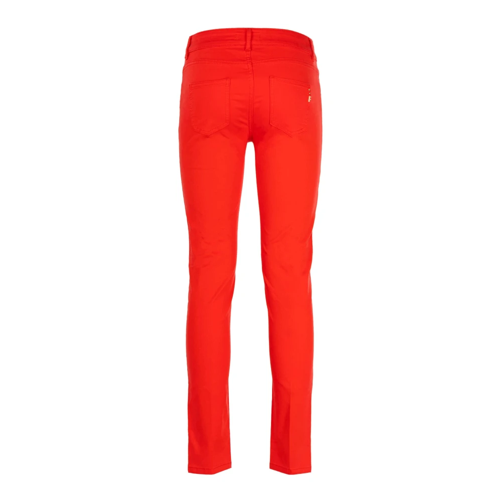 Fracomina Rode Skinny Broek Outlet Prijs Red Dames