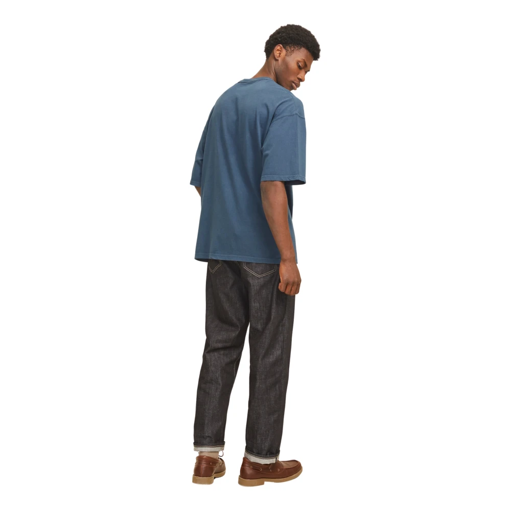 jack & jones Casual Heren T-shirt met Moderne Silhouet Blue Heren
