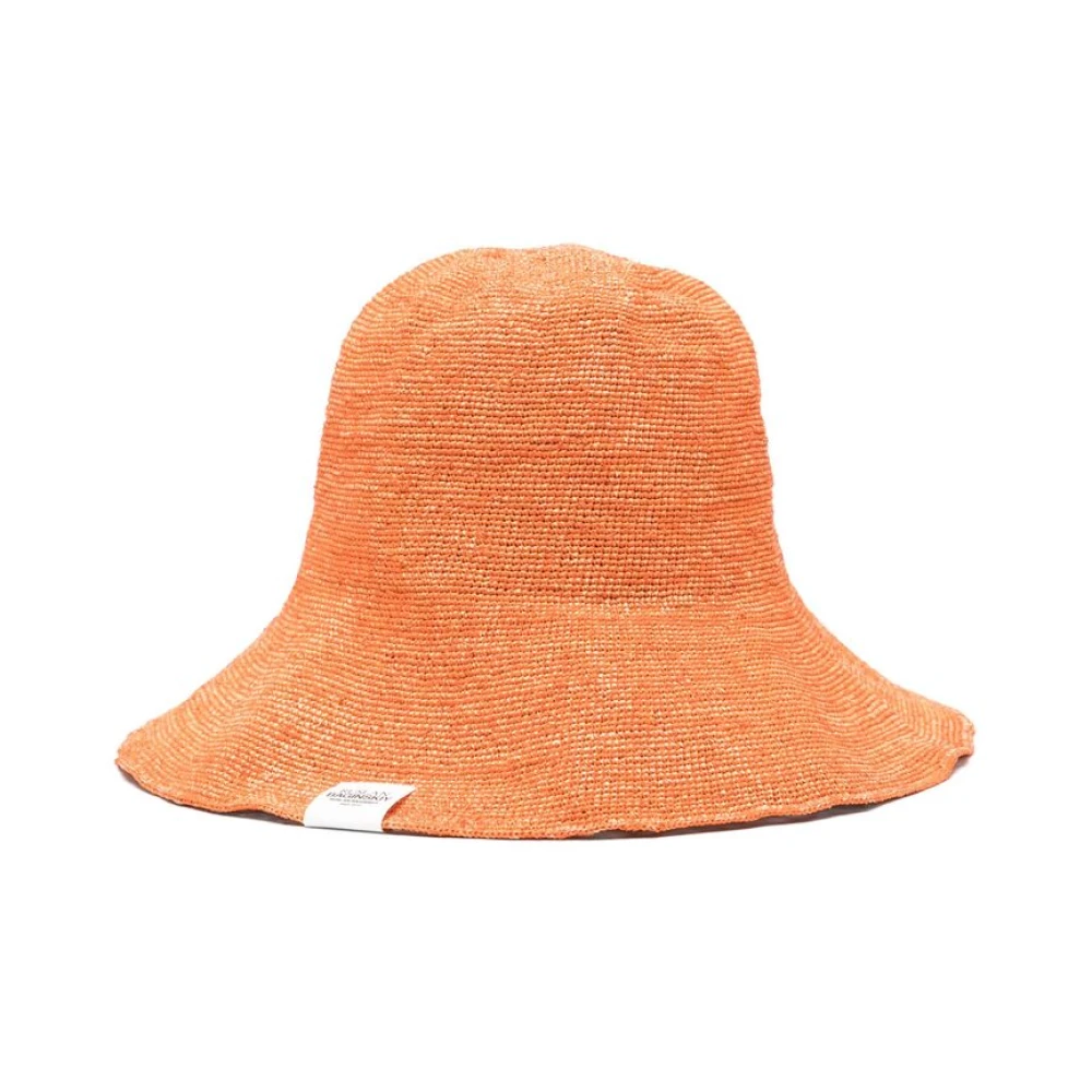 Ruslan Baginskiy Tangerine Oranje Breedgerande Hoed Orange Dames