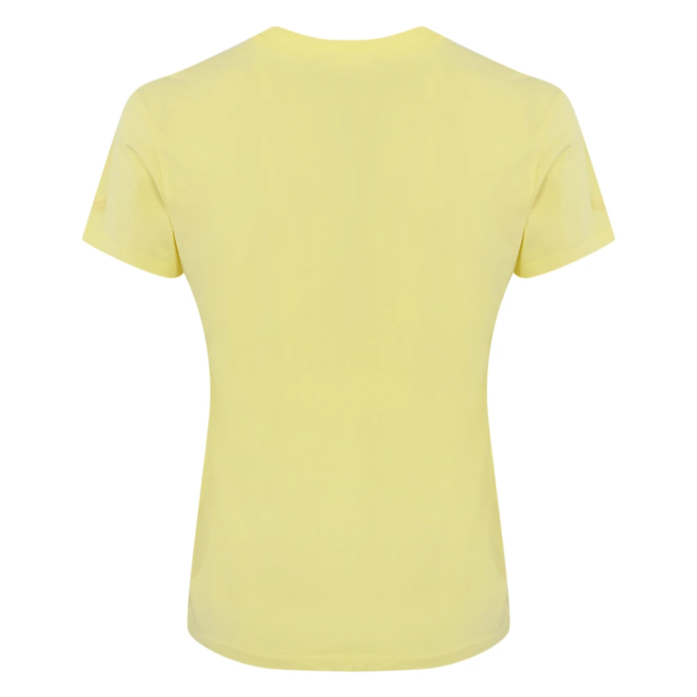 MC2 Saint Barth Gele Geborduurde T-shirt Ibizia Lover Yellow Dames