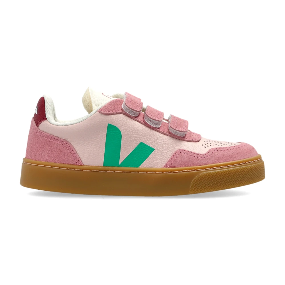 Veja Unisex Kids Pink Kids Sneakers, 35 Eu, Small V-90 O.t Leather